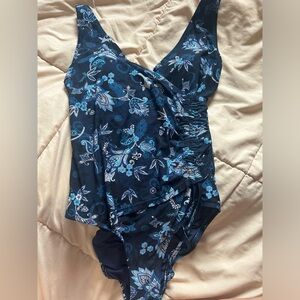 Navy blue bathing suit